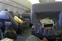  Old-fashioned recliners, 767-200 BusinessFirst cabin