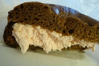  Wheat bagel with lox spread from Ess-a-Bagel