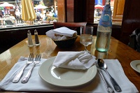  Place setting at Il Cortile in Little Italy