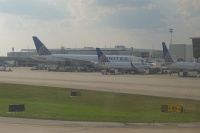  United jets parked at IAH