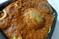  Spaghetti with meatballs from Peppino's