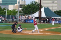  Arkansas' Dominic Ficocello swings