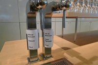  Wine on tap - SAS Business Class Lounge, Arlanda Airport