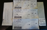  Boarding passes IAH-EWR-OSL