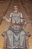 Byzantine-inspired wall mosaic by Elnar Forseth in the Golden Room