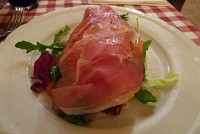  Bruschetta di Parma (garlic grilled country bread with fresh tomatoes, olive oil, basil, and Parma ham) at Michelangelo