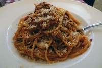  Spaghetti bolognese at Michelangelo