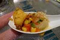  Shrimp with corn succotash