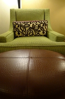  Oval Alligator Ottoman
