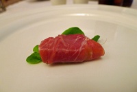  Prosciutto-wrapped amuse-bouche