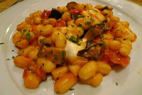  Gnocchi San Lorenzo (Peppers, egg plant, mozarella cheese, and tomato sauce)