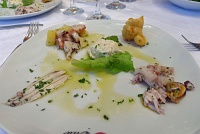  Fish-based anti pasti, including octopus and anchovies