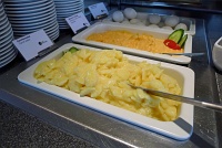  Potato salad, Lufthansa lounge