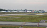  New Boeing aircraft on the tarmac