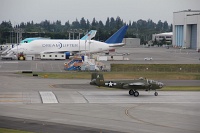  Old military aircraft taking off at Paine Field