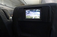  First class cabin with seat-back DirectTV