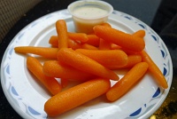  Carrot sticks with ranch dressing at SEA Concourse B United Club (formerly Continental Presidents Club)