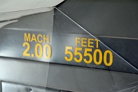  Characteristic in-cabin speed and altitude signs, Concorde