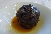  Chocolate sponge cake with caramel