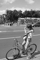  Cyclist, Parliament Square