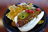  Chili dog and nachos