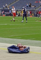  Rice place kicker Chris Boswell in the background