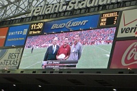  Rice Athletic Director Rick Greenspan at left