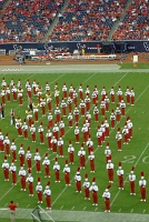  Cougar Marching Band performs at halftime