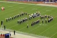  Rice Marching Owl Band performs at halftime