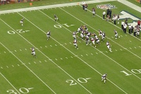  Texans warm up