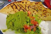  Room Service: Beef quesadilla with guacamole at Sheraton Albuquerque Airport Hotel