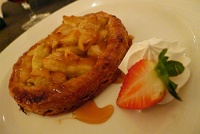  Room service at Hotel Galvez: Baked apple tart with caramel and cinammon