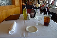  Place setting at Gaido's Seafood Restaurant