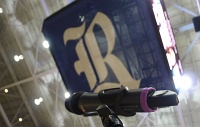  Microphone at Centennial Lecture Series, Tudor Fieldhouse