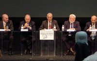  Left to Right: Jim Crownover (Rice '65/'66), Charles Duncan (Rice '47), Allen Matusow, Malcolm Gillis, and David Leebron