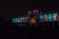  Rice residential life depicted - Sound and light Spectacle, Academic Quad