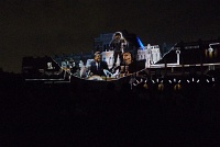  Moon landing depicted - Sound and light Spectacle, Academic Quad