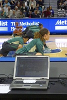  Baylor players stretch (Brittney Griner in the foreground)