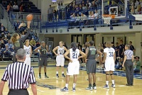 Baylor star Brittney Griner shoots free throw