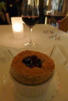  Chocolate Budino with Huckleberry Sauce
