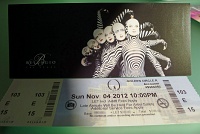  Ticket to 'O', Bellagio