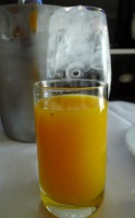  Fresh squeezed orange juice, Bellagio In-Room Dining