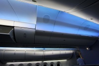  Spacious Overhead Bins with Blue LED Lighting