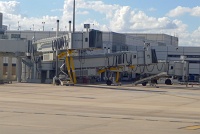  A380 Gate with Dual Jetways at IAH