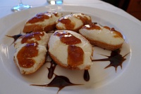  Fig and Ricotta Crostini with Balsamic Drizzle, Room Service at Millenium Broadway Hotel