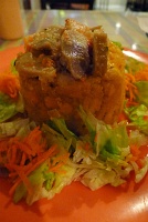  Mofongo de Carrucho (Mashed fried plantains stuffed with conch) at Mojito's