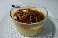  Pumpkin panna cotta with maple and candied nuts at Al Dente