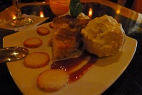  Tropical Paradise (fresh Puerto Rican pineapple upside down rum cake with coconut semifreddo and toasted coconut flakes) at Parrot Club