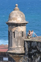  Tourists near La Perla