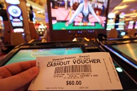  $40 win, betting $5/hand, at the blackjack table